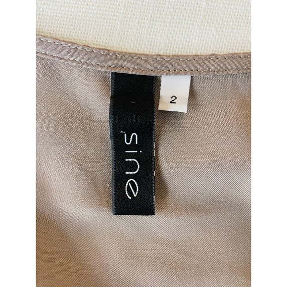 Anthropologie Sine Flower Trim Jumpsuit Women 2 Dressy Career Casual Brunch Chic - Picture 10 of 11